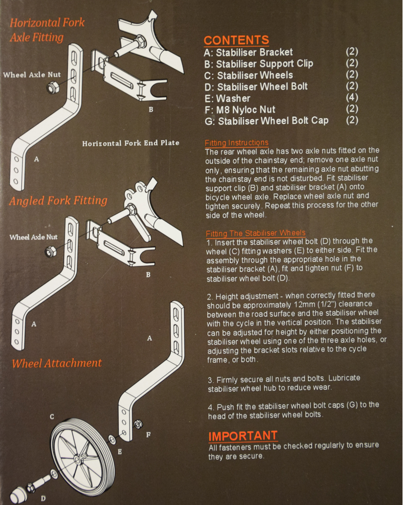 Ammaco Heavy Duty Adjustable Stabilisers 12-20-4
