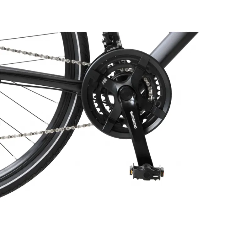 Ammaco Strada 700c Sports Hybrid Bike Black-4