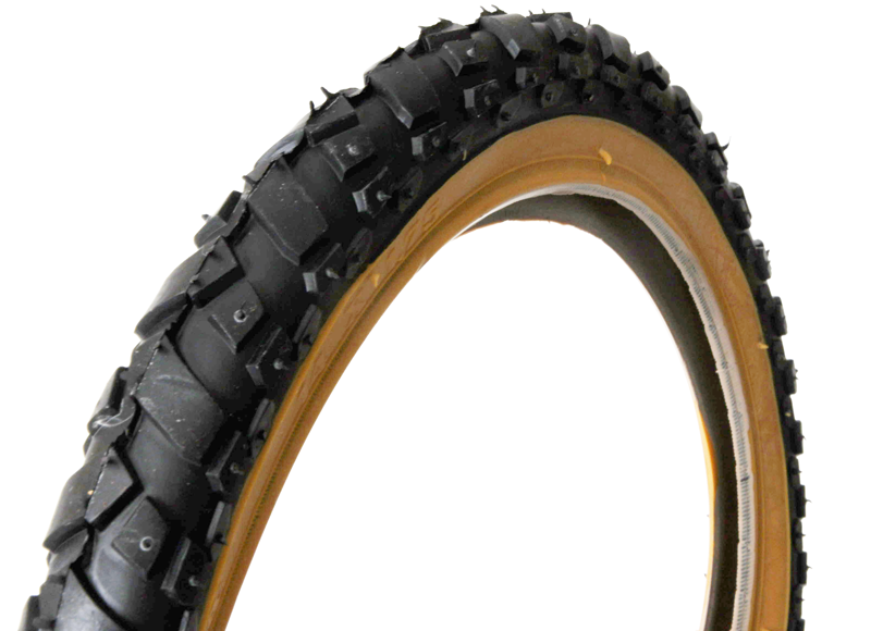 14 x 1.75 Knobbly Tyre Amberwall-3