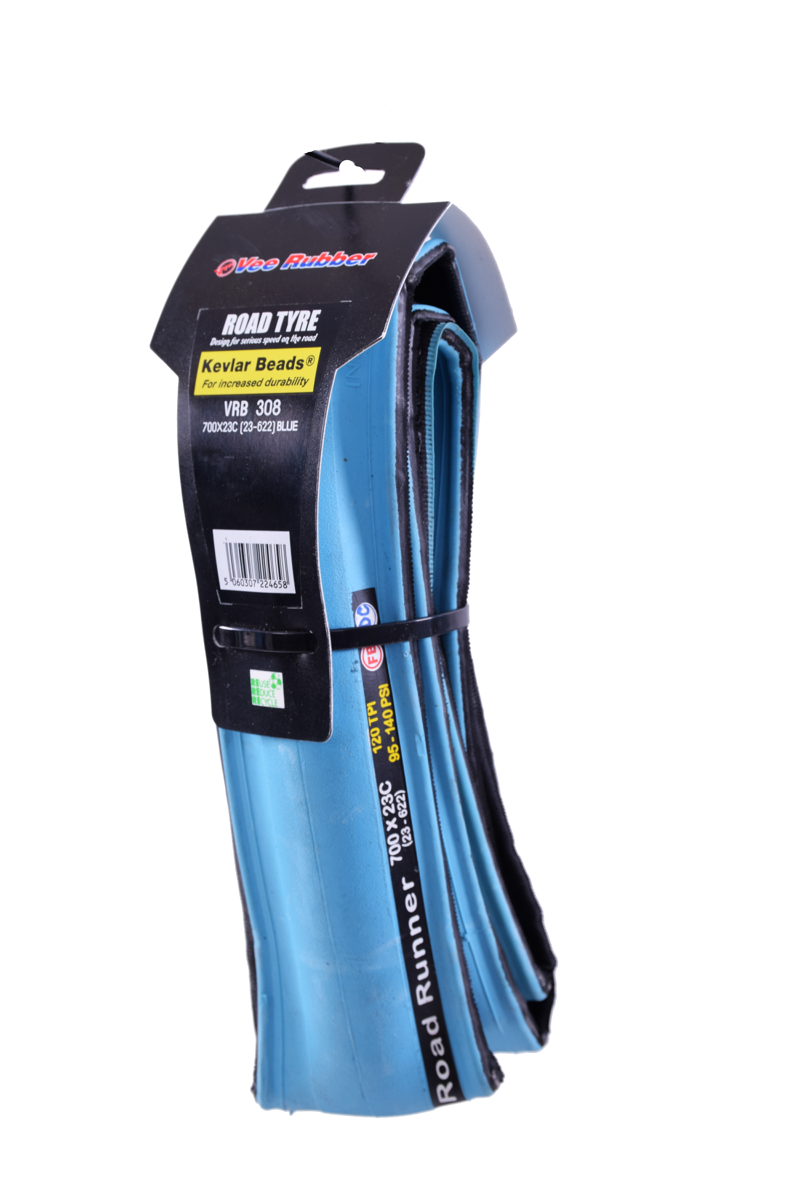 Vee Rubber Road Runner 700 x 23c Folding Tyre Blue-3
