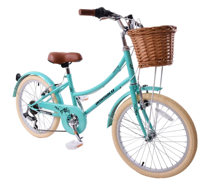 Ammaco Tiffany 20 Inch Wheel Heritage Kids Bike Green-1