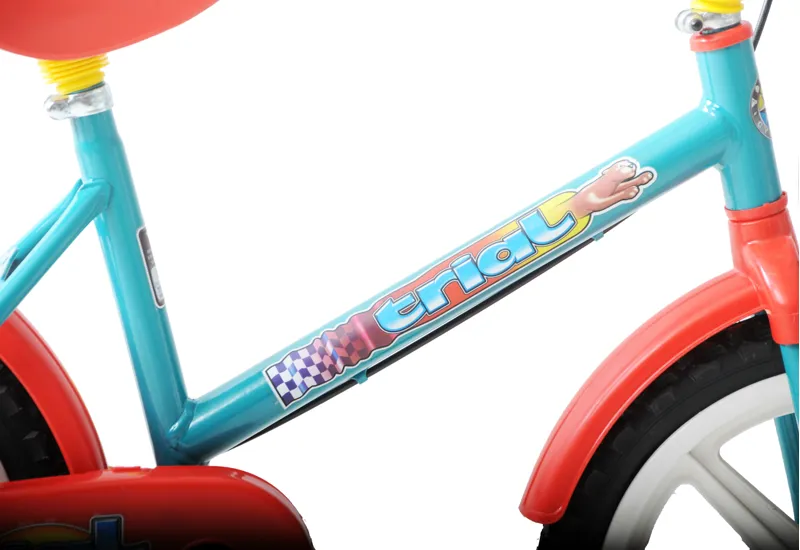 Trial 14 Inch Wheel Kids Bike Green Red and Yellow-3