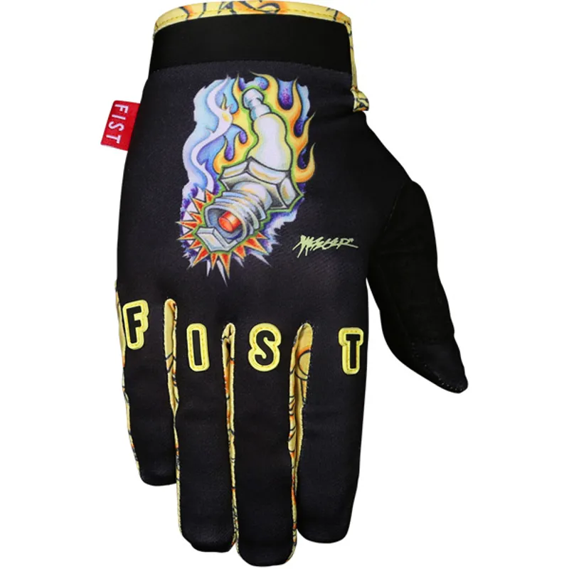 Fist Handwear Metz Flaming Plug Chapter 16 Gloves in Black