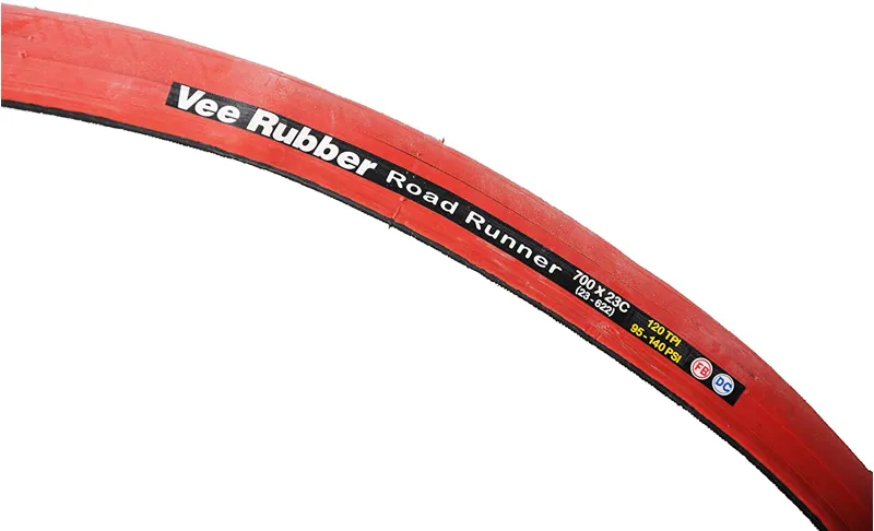 Vee Rubber Road Runner 700 x 23c Folding Tyre Red