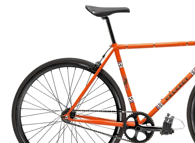 Peugeot LU01 Legend Fixie 700c Sports Hybrid Bike Orange-5