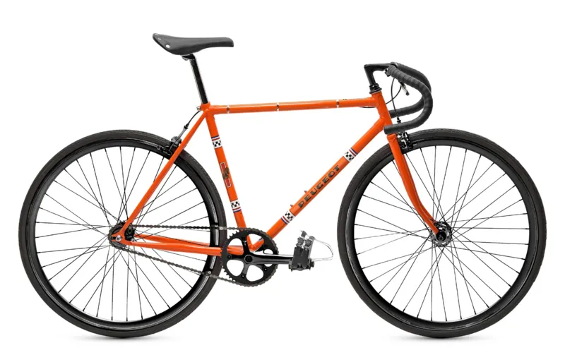 Peugeot LU01 Legend Fixie 700c Sports Hybrid Bike Orange