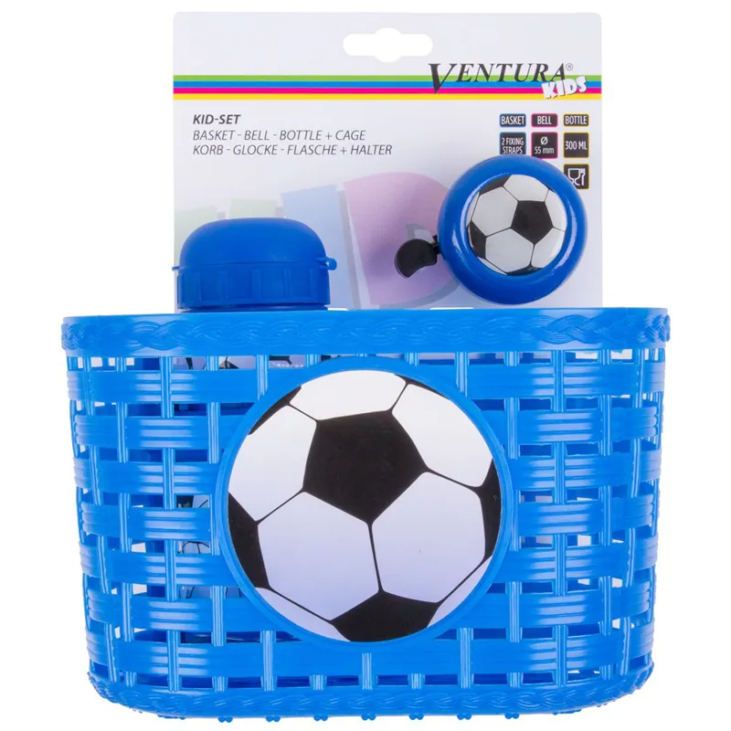 Ventura Kids Basket Accessory Set Football Blue-1