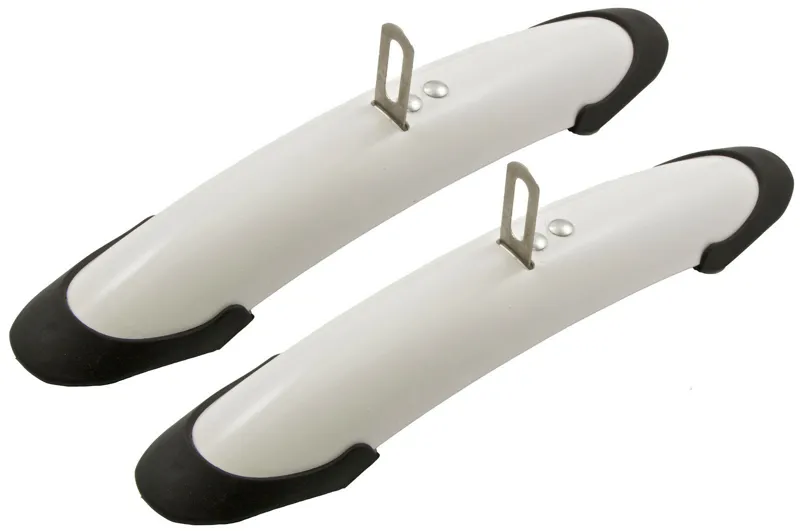 Road Bike Shortie Mudguard Set White