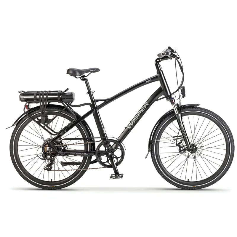 Wisper 905 26 Inch Crossbar Electric Bike Black 