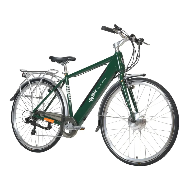 Emu Roam Crossbar 700c Wheel Electric Bike Racing Green 14.5Ah-1
