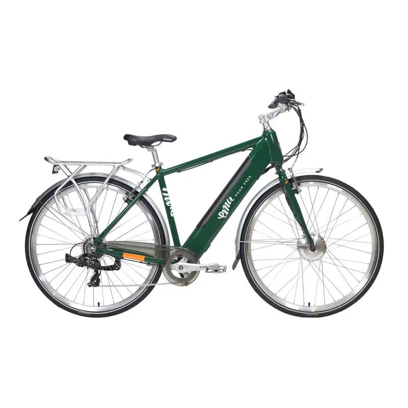 Emu Roam Crossbar 700c Wheel Electric Bike Racing Green 14.5Ah