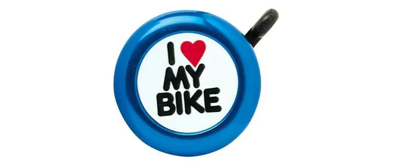 I Love My Bike Bell Blue