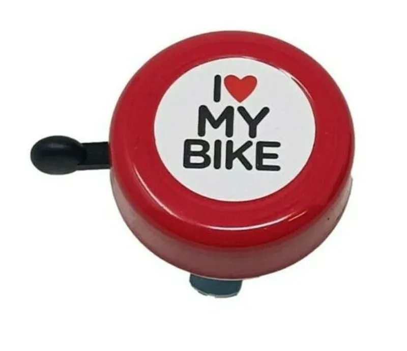 I Love My Bike Bell Red