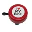 I Love My Bike Bell Red