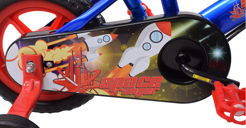 Spike Space Ranger 10 Inch Wheel Kids Bike Blue and Red-7