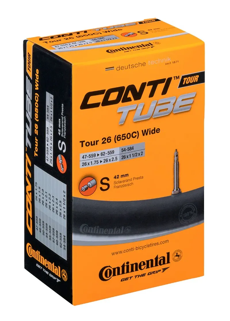 Continental Tour 26 x 1.75 - 2.5 Inch Presta Valve Inner Tube