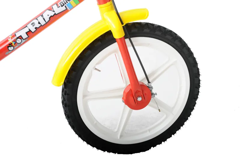Trail 14 Inch Wheel Kids Bike Red Yellow and Blue-1