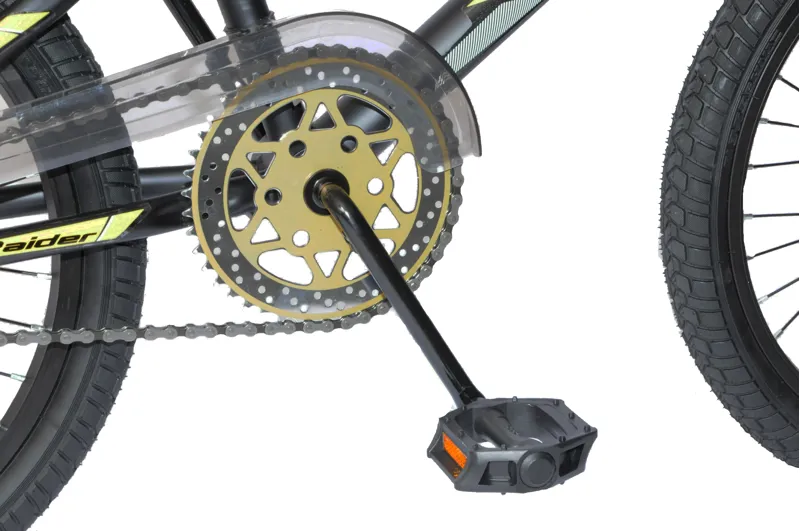 Hawk Raider BMX 20 Wheel Kids Bike Black and Gold-6