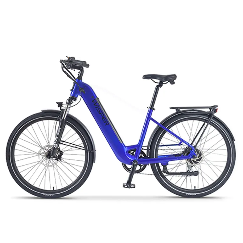 Wisper Wayfarer 27.5 Inch Electric Bike Hub Drive Step Through Blue-2