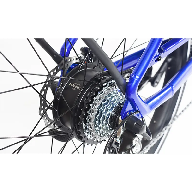 Wisper Wayfarer 27.5 Inch Electric Bike Hub Drive Step Through Blue-5