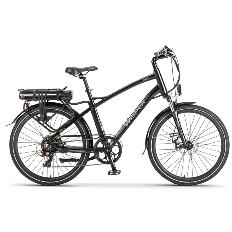 Wisper 905 26 Inch Crossbar Electric Bike Black 375W